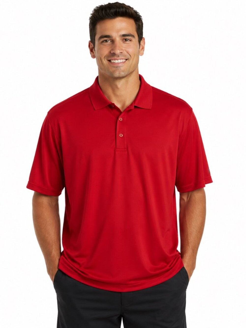 Nike Golf Men's XL Red Short Sleeve Polo Shirt Dri-FIT